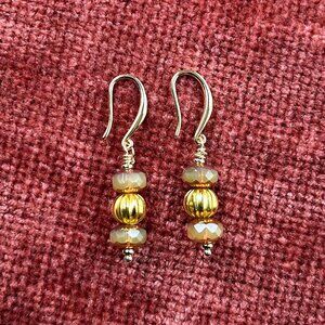 New BUTTERSCOTCH TOPAZ OPALINE Earrings